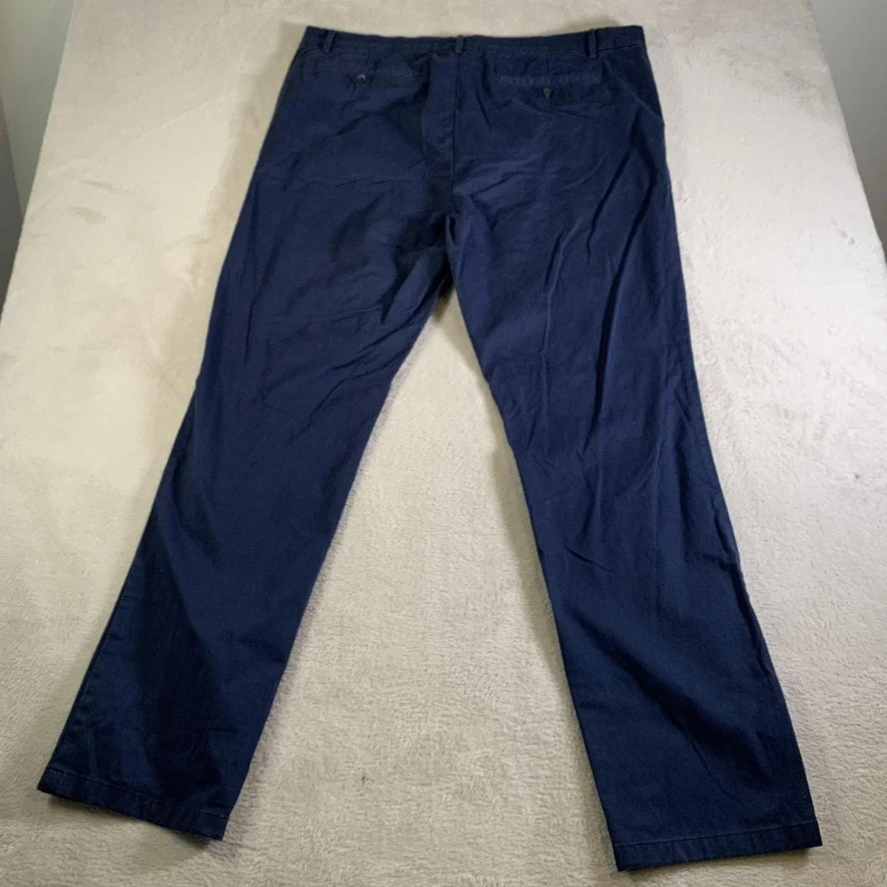Banana Republic Pants Mens 42x34 Blue‎ Chino Straight Leg Stretch Casual Cotton